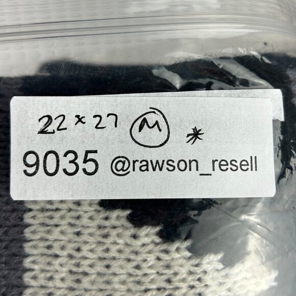 Chunky Multicolor Knit Sweater Size Medium Black White Western Aztec Grandpa 90s - Picture 7 of 7